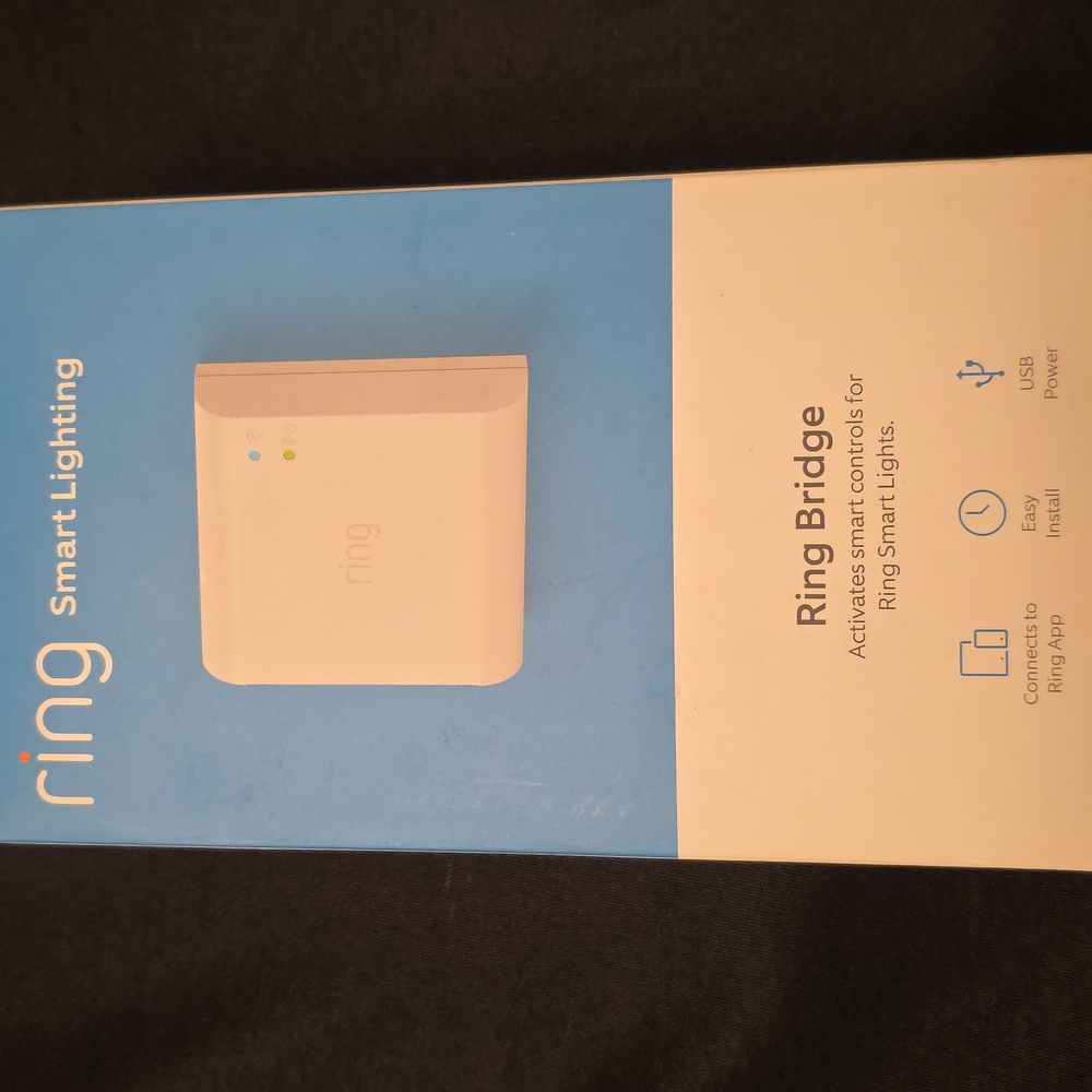 Ring Smart Lighting Bridge in Blue and White